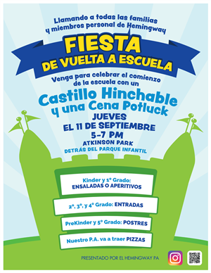 Fiesta de vuelta al cole